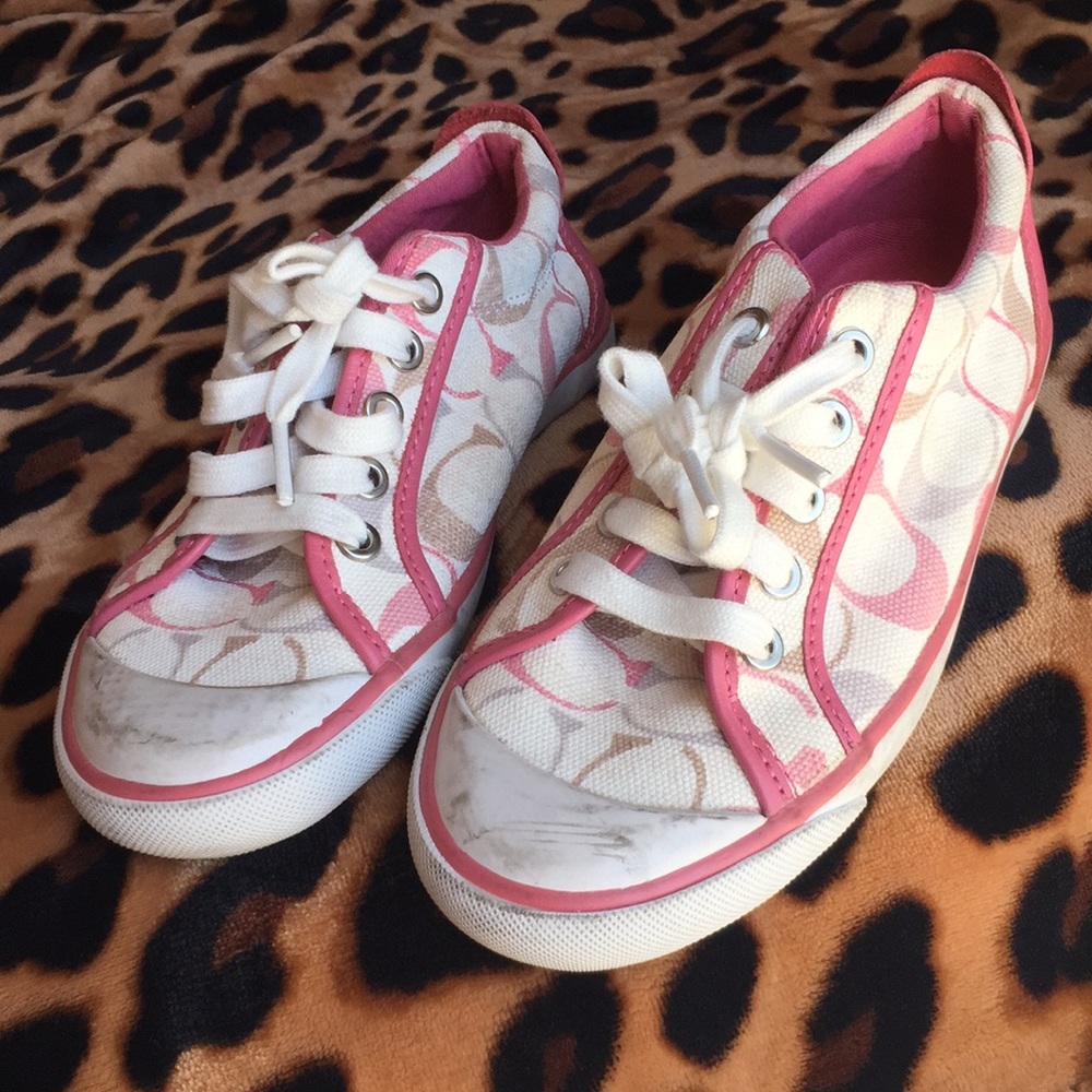 Pink Coach shoes